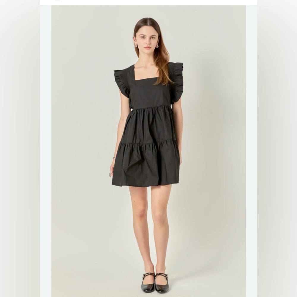 English Factory Black Dress